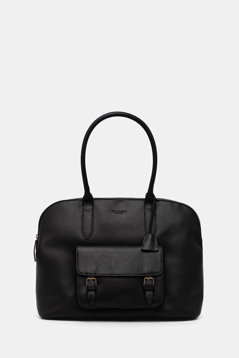 Marc O'Polo poșetă de piele culoarea negru, 5000009165