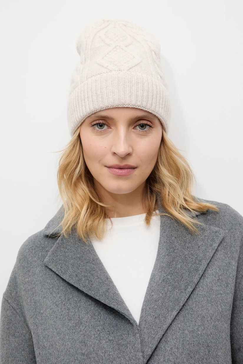 Answear.LAB caciula de lana culoarea alb