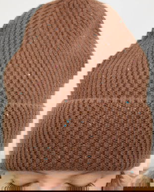 Answear.LAB caciula de lana culoarea maro