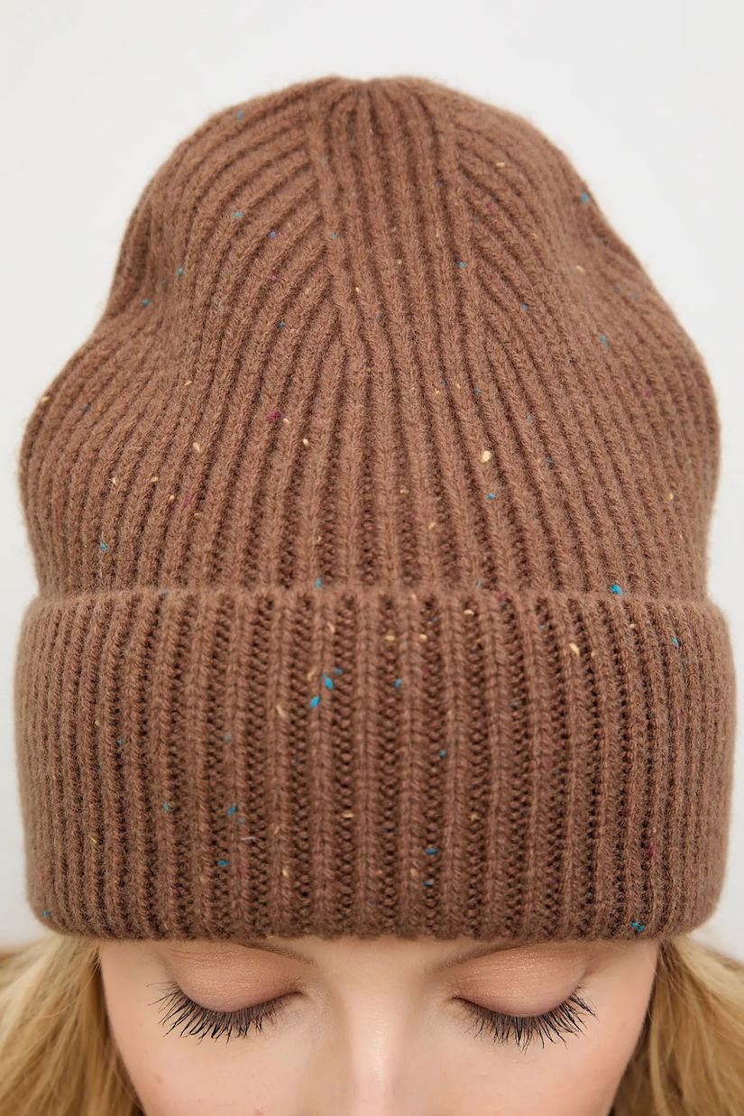 Answear.LAB caciula de lana culoarea maro