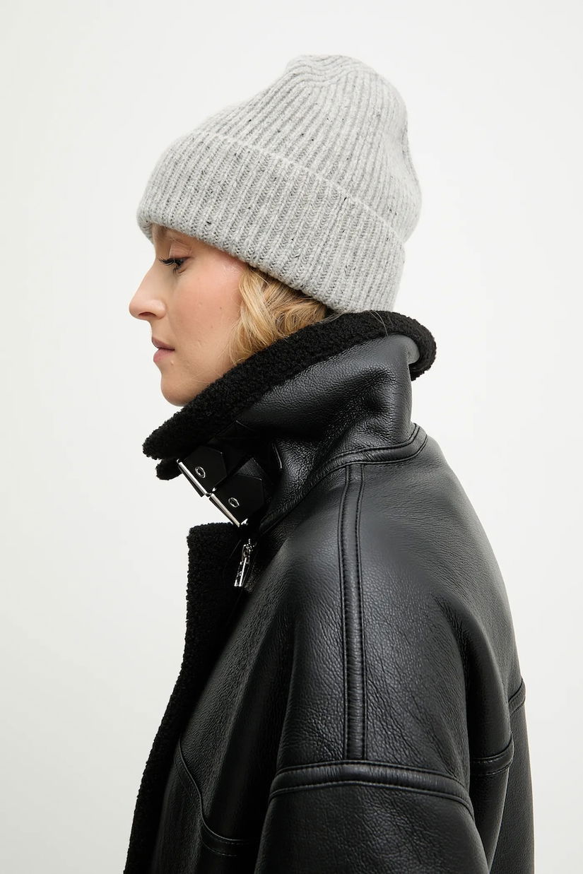 Answear.LAB caciula de lana culoarea gri