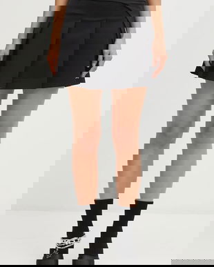 Heliot Emil fustă culoarea negru, mini, evazați, AW25_W_12_050_BLK01