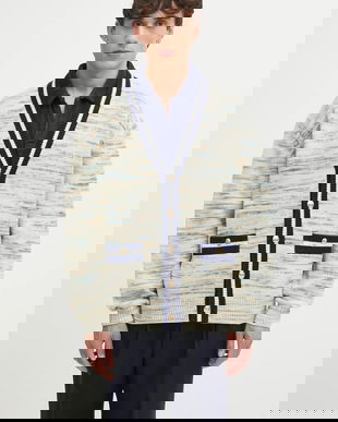 Drôle de Monsieur cardigan din lână Le Cardigan MoulinE culoarea bej, I.CA161.WO018