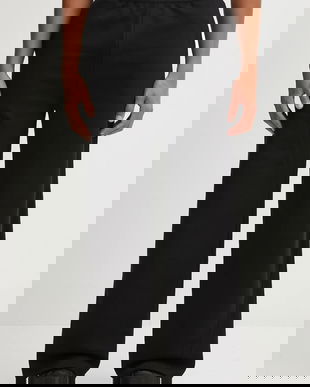 Heliot Emil pantaloni de trening din bumbac culoarea negru, uni, AW25_M_10_215_BLK01