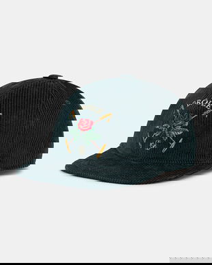 Drôle de Monsieur șapcă de baseball din catifea La Casquette Velours DrUle Rose culoarea turcoaz, I.CP189.CO236