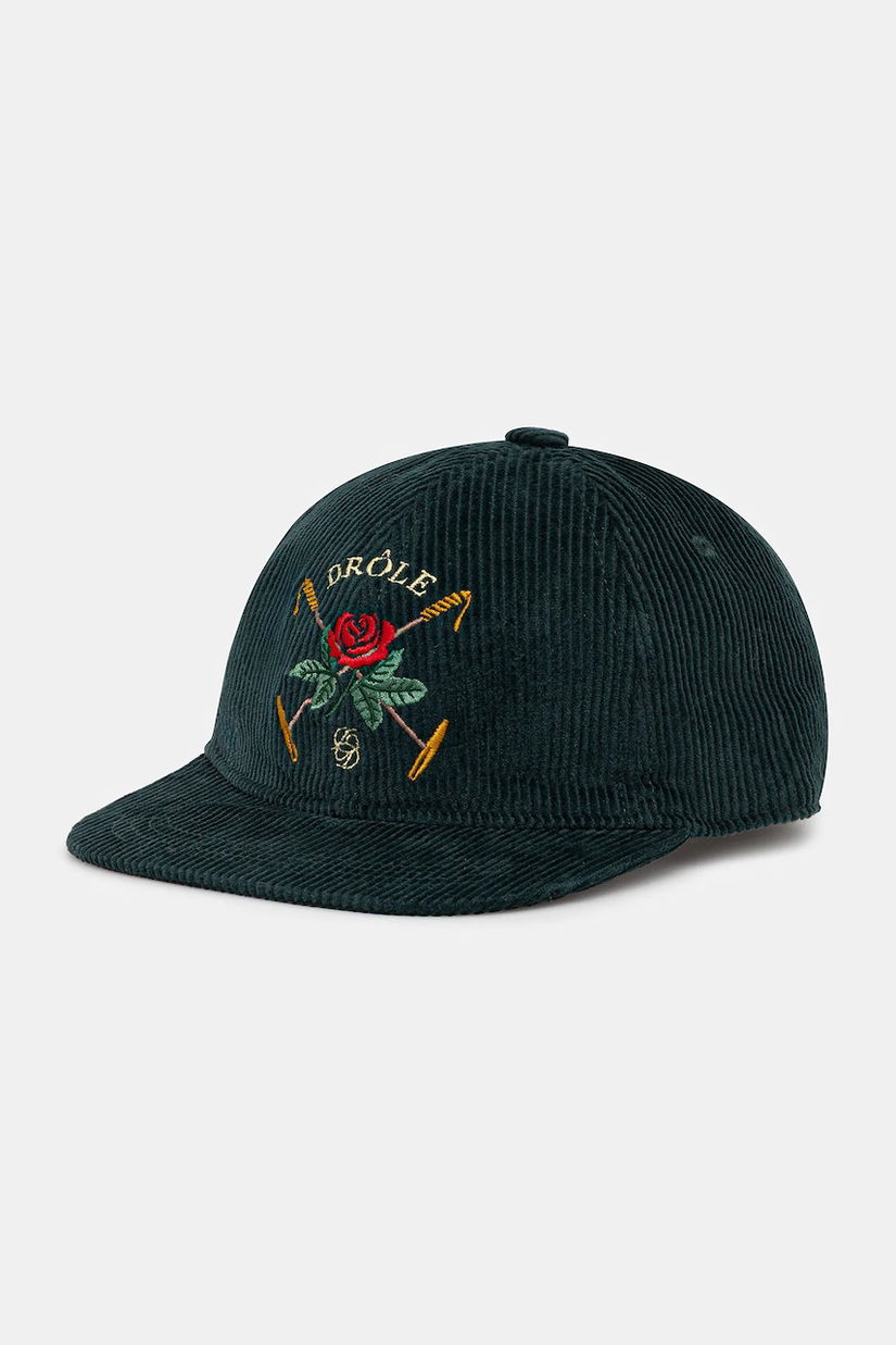 Drôle de Monsieur șapcă de baseball din catifea La Casquette Velours DrUle Rose culoarea turcoaz, I.CP189.CO236