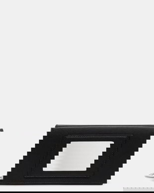 Heliot Emil poșetă de piele culoarea negru, AW25_15_083_BLK01