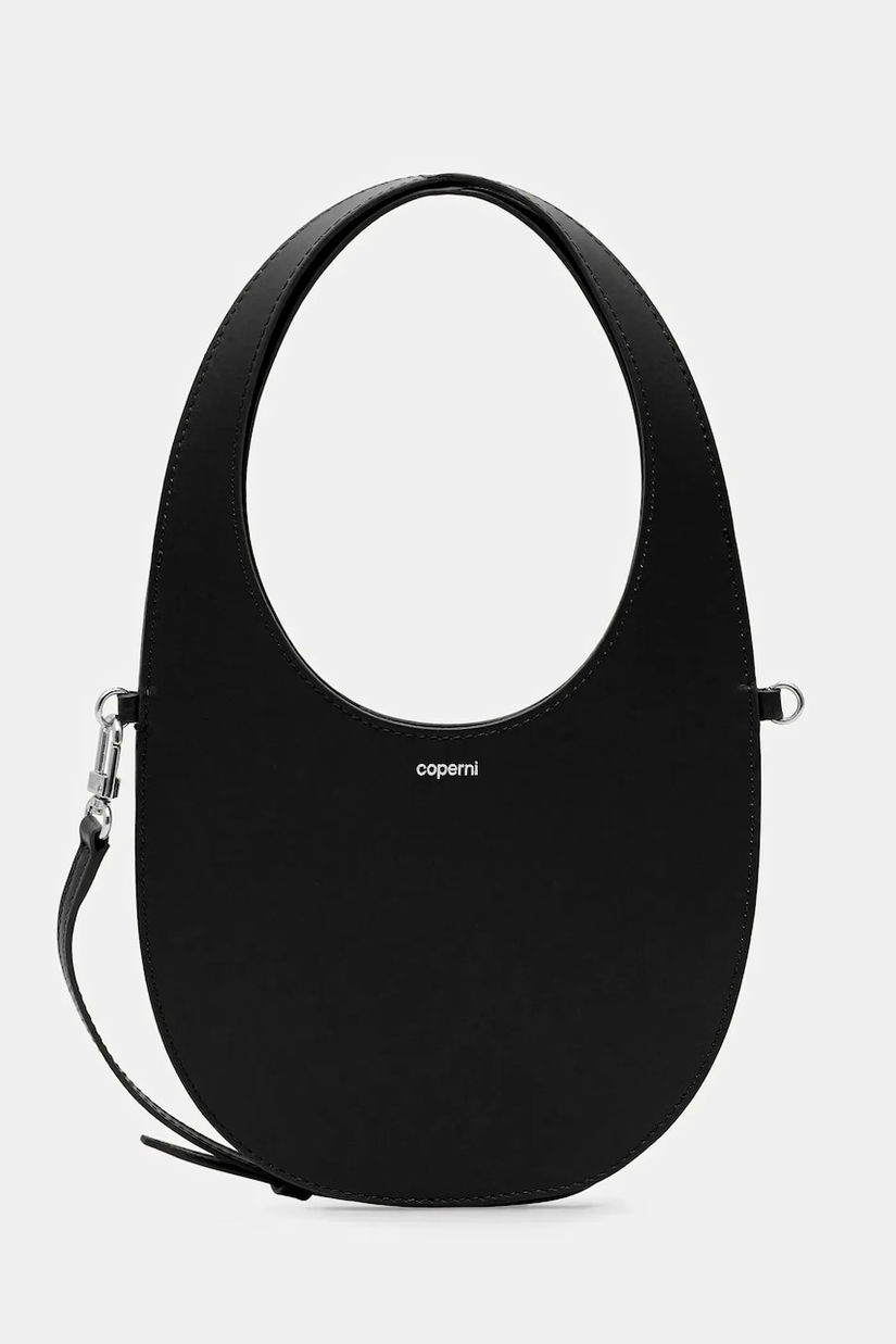 Coperni poșetă de piele Mini Swipe Tote culoarea negru, COPBA115F6031
