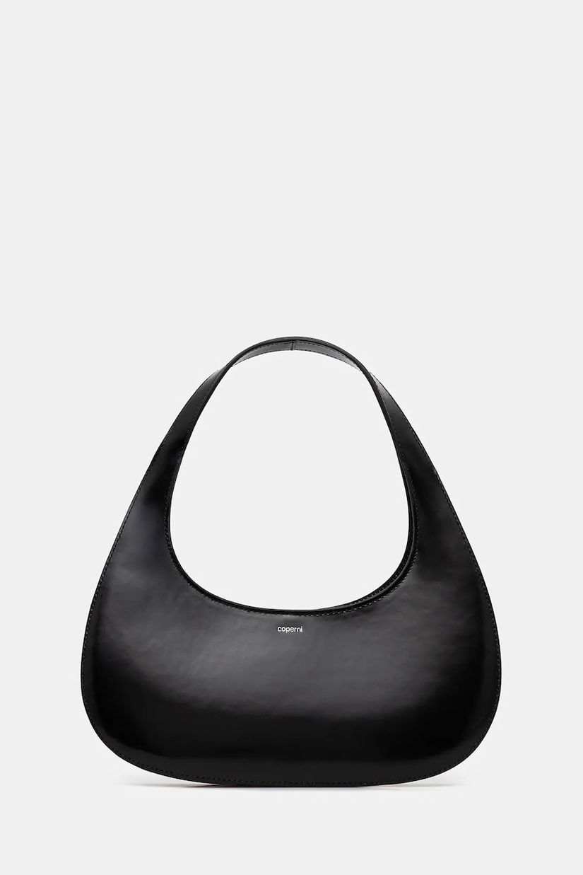 Coperni poșetă de piele Slim Swipe Baguette culoarea negru, COPBA116F6045