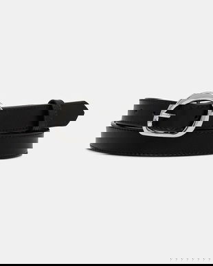 Answear.LAB curea de piele culoarea negru