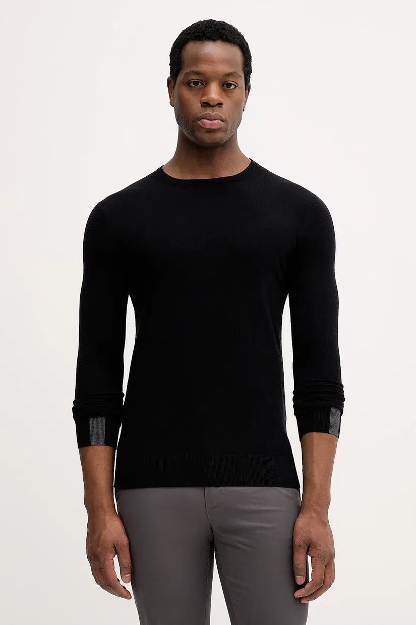 Mos Mosh pulover de lână ADAM culoarea negru, light, 503341