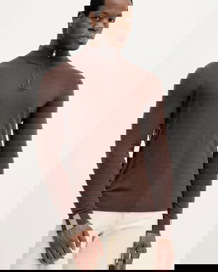 Mos Mosh pulover de lână ADAM culoarea negru, light, cu turtleneck, 503342