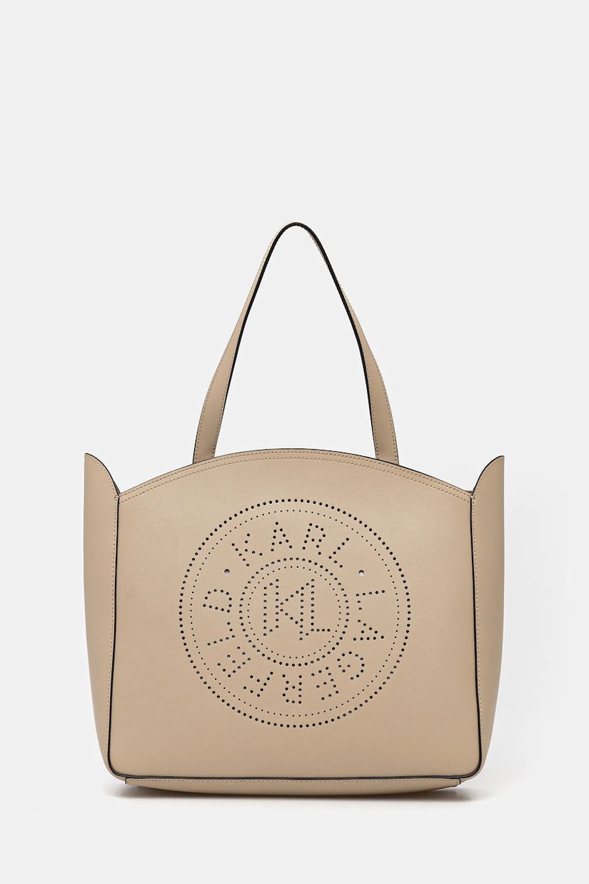 Karl Lagerfeld poșetă de piele culoarea gri, A3W30043