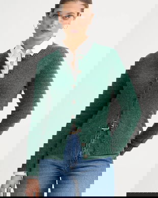 United Colors of Benetton cardigan din lână culoarea bej, 103ME500L