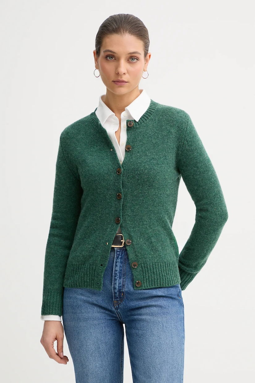 United Colors of Benetton cardigan din lână culoarea bej, 103ME500L