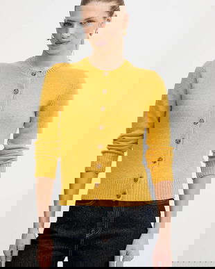 United Colors of Benetton cardigan din lână culoarea bej, 103ME500L