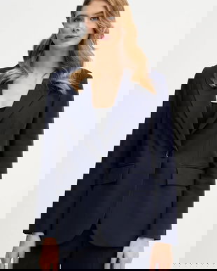 Sisley sacou culoarea negru, un singur rând de nasturi, uni, 2KVXLW025