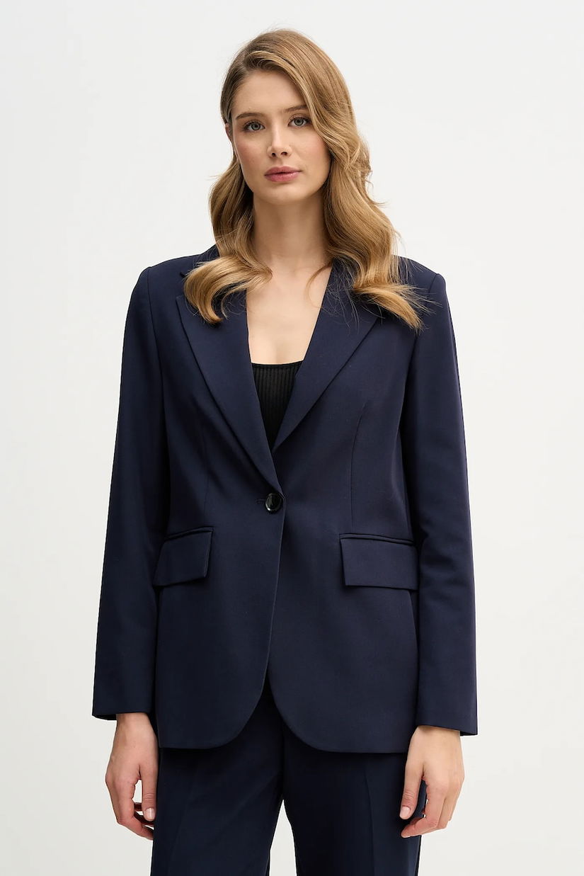 Sisley sacou culoarea negru, un singur rând de nasturi, uni, 2KVXLW025