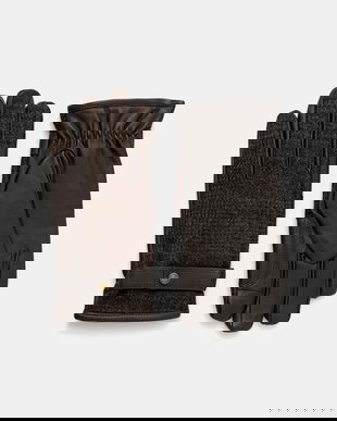 Barbour mănuși culoarea verde, MGL0139