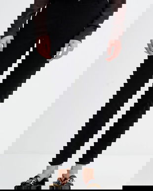 Sisley pantaloni culoarea bej, drept, medium waist, 4AI655AH6