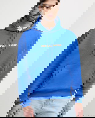 Red Bull Racing x Pepe Jeans hanorac de bumbac BREAKING RECORDS HDY barbati, culoarea violet, cu glugă, cu imprimeu, RM580021