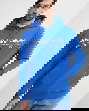 Red Bull Racing x Pepe Jeans bluza TEAM LOGO HOODY barbati, culoarea violet, cu glugă, cu imprimeu, RM580016