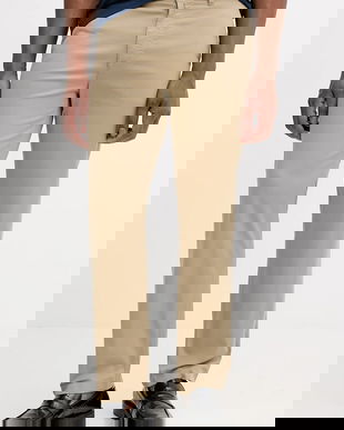 BOSS Orange pantaloni culoarea bleumarin, drept, 50534378