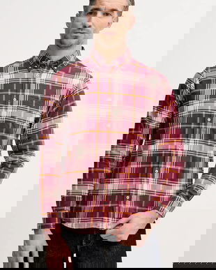 United Colors of Benetton cămașă din bumbac cu guler button-down, regular, 5TCRUQ04W