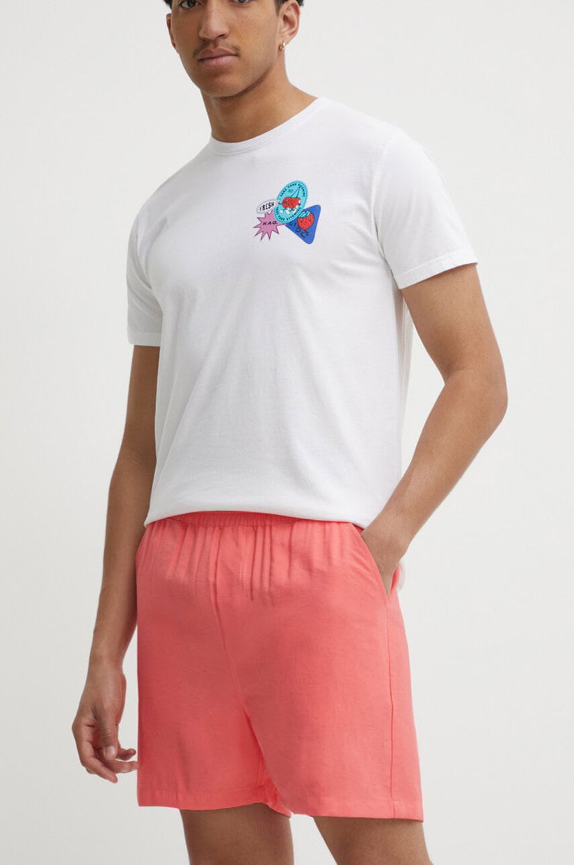 Kaotiko pantaloni scurti barbati, culoarea portocaliu