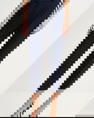 Sisley pantaloni culoarea negru, drept, high waist