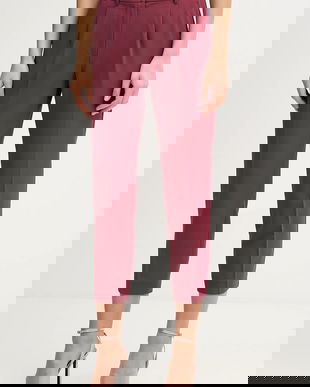 Sisley pantaloni culoarea negru, drept, high waist