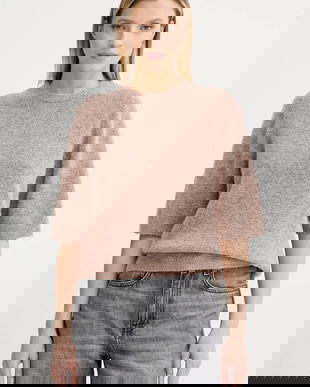 Gestuz pulover de lână culoarea portocaliu, light, 10909996