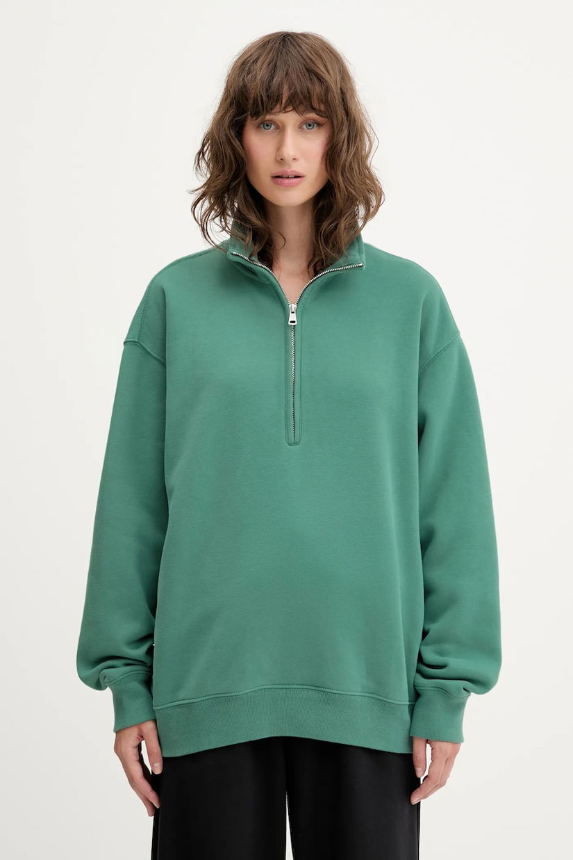 Abercrombie & Fitch bluză culoarea turcoaz, uni, KI152-5342-330