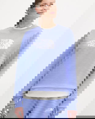 The North Face bluza Drew Peak femei, culoarea violet, cu imprimeu, NF0A89EF7UH1