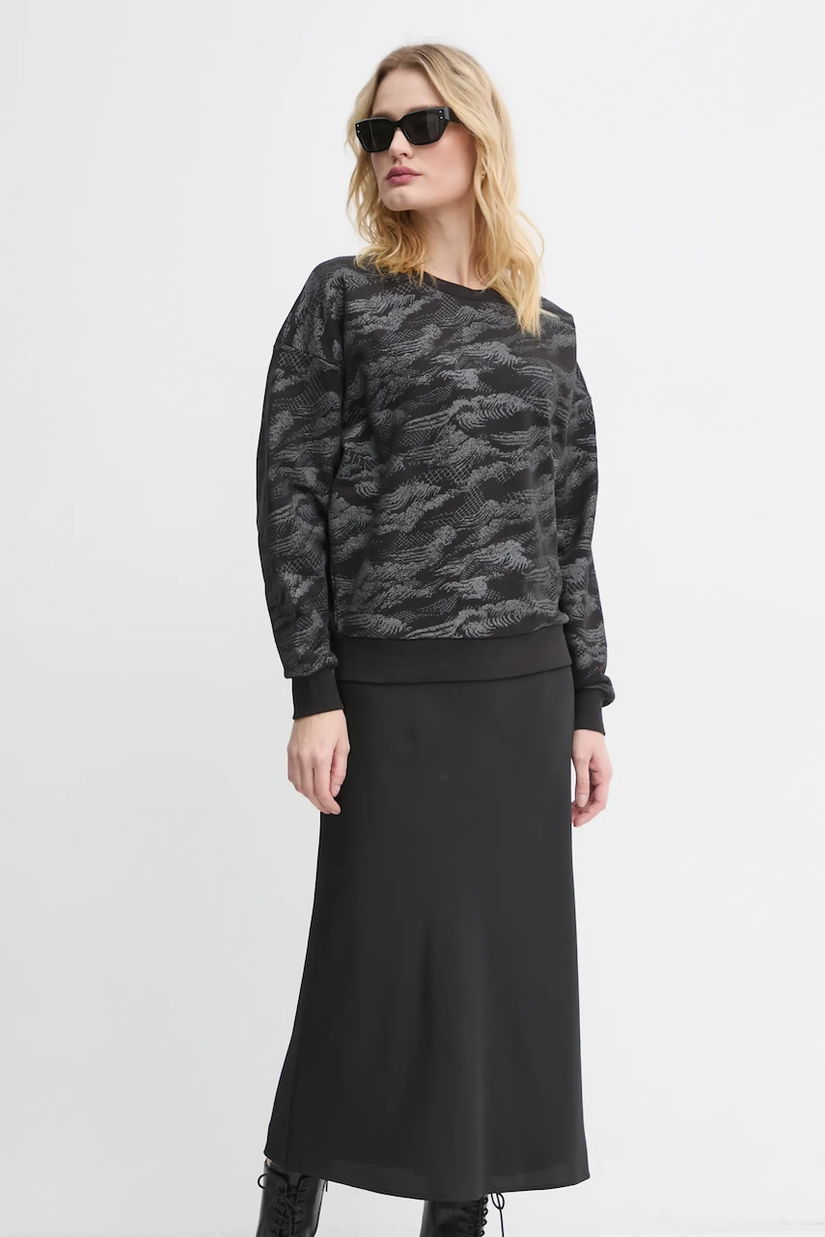 G-Star hanorac de bumbac femei, culoarea negru, cu imprimeu, D25169-D865