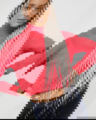 Fila bluza femei, culoarea portocaliu, neted