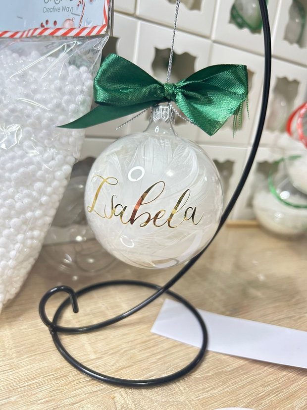 Glob din sticla personalizat cu nume