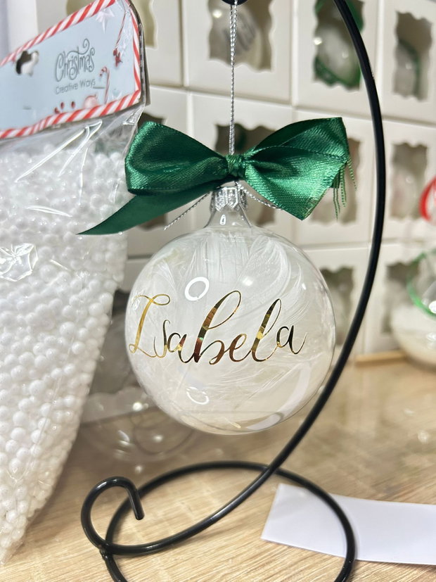 Glob din sticla personalizat cu nume