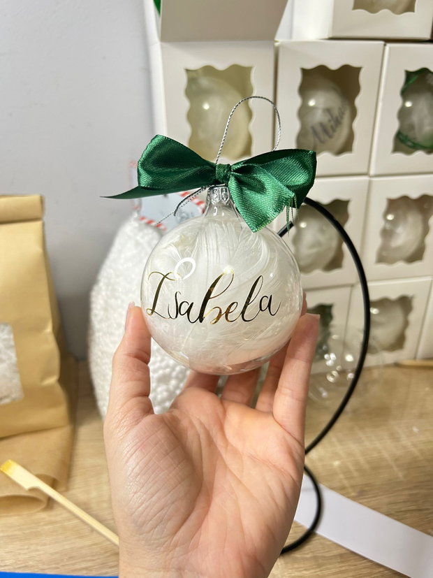 Glob din sticla personalizat cu nume