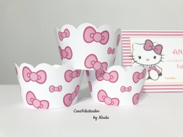 Set învelitori brioșe Hello Kitty