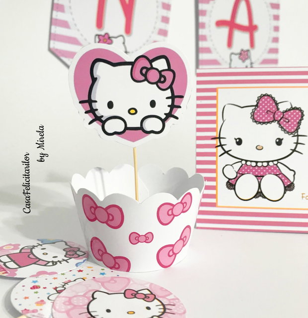 Set învelitori brioșe Hello Kitty