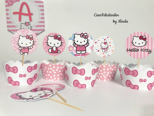 Set învelitori brioșe Hello Kitty