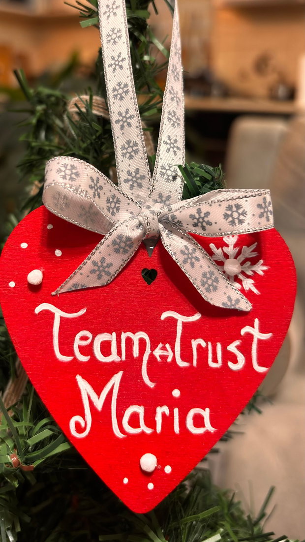 Ornament pentru un coleg/ colega, cadou Craciun, echipa, incredere Cu nume p