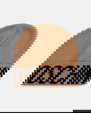 Moschino căciulă de lână culoarea maro, M3349 65457