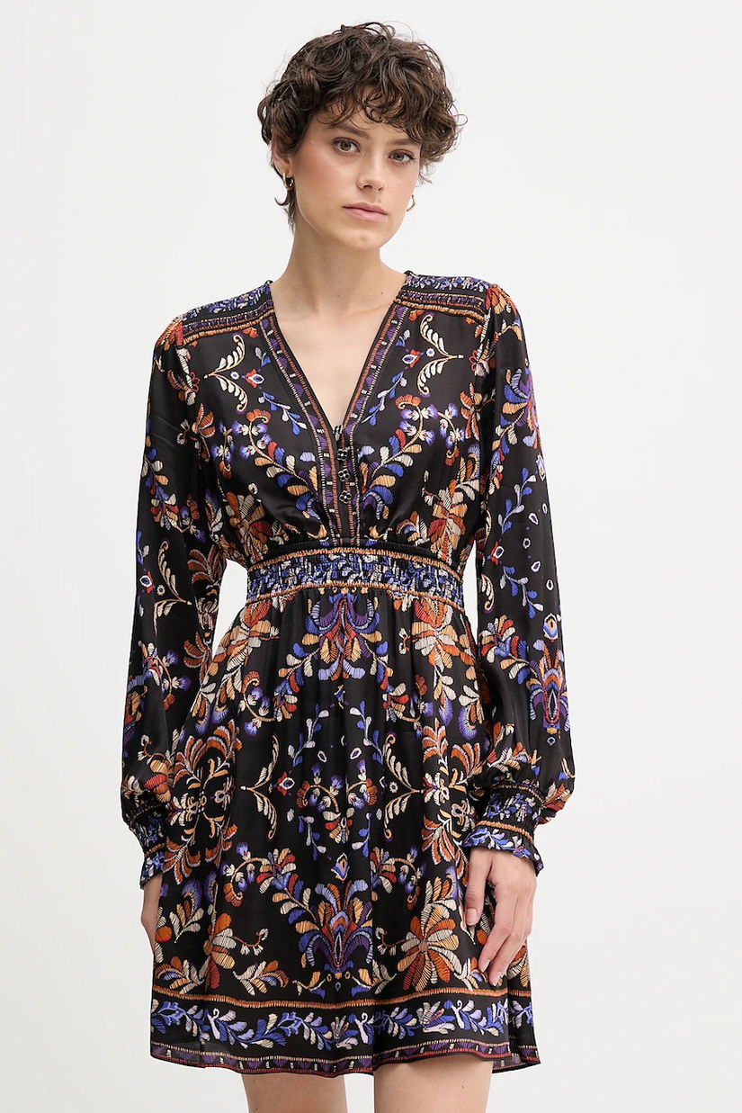 Hale BOB rochie culoarea negru, mini, evazați, 57HC620A