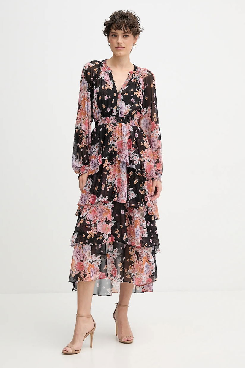 Hale BOB rochie culoarea negru, mini, evazați, 58YZ672A