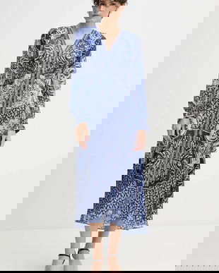 Hale BOB rochie culoarea bleumarin, midi, evazați, 57TL662A