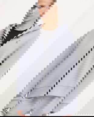 On bluză Focus Tech culoarea violet, cu glugă, uni, 1WF30370174