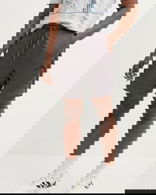 adidas pantaloni scurți Essentials barbati, culoarea violet, JE6422