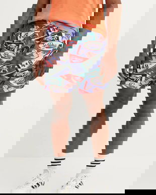 Puma pantaloni scurți culoarea violet, 629630